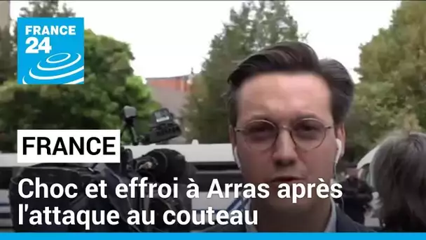 Choc et effroi à Arras après l'attaque au couteau dans un lycée d'Arras • FRANCE 24