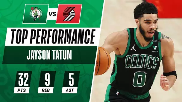 Jayson Tatum Comes Up CLUTCH in Celtics' Road W! 🍀