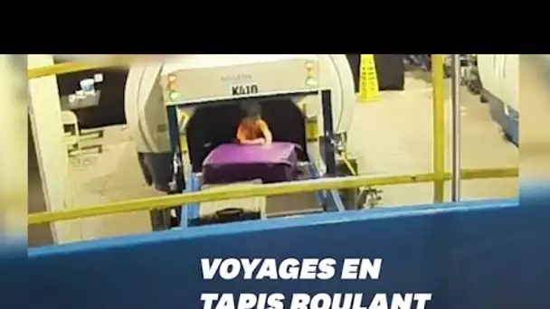 Cet enfant a fait un voyage des plus originaux à l'aéroport d'Atlanta