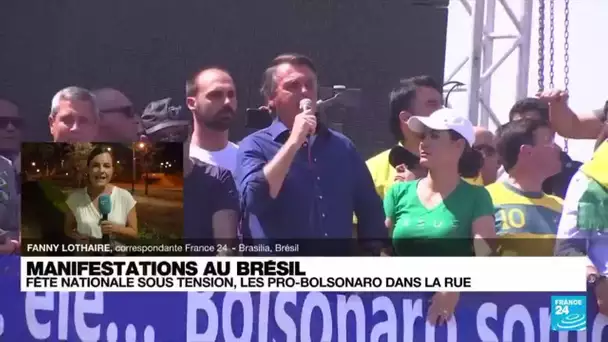 Brésil : fête nationale sous tension, les pro-Bolsonaro dans la rue • FRANCE 24