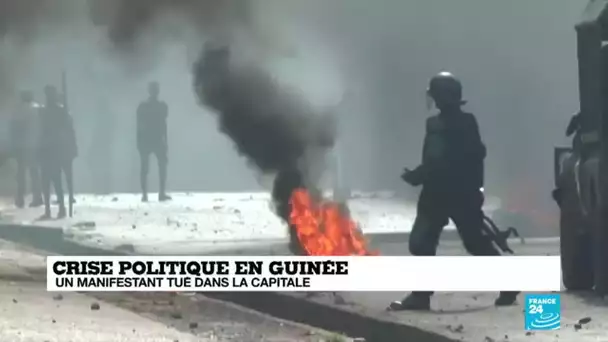 Crise politique en Guinée : un manifestant tué à Conakry