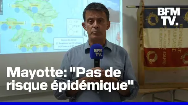 Reconstruction, eau, risque épidémique...Manuel Valls fait le point sur la situation à Mayotte