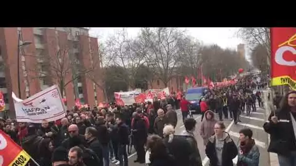 Manifestation du 16 janvier 2020 à Toulouse contre le projet de réforme des retraites