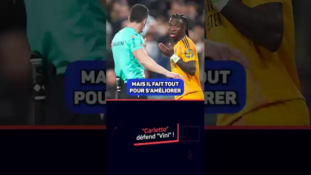 🔥 Ancelotti prend la défense de Vinicius après son expulsion contre Valence ! #shorts