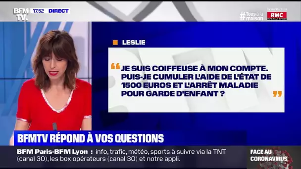 Puis-je cumuler l'aide de 1500€ et l'arrêt pour garde d'enfant ? BFMTV répond à vos questions