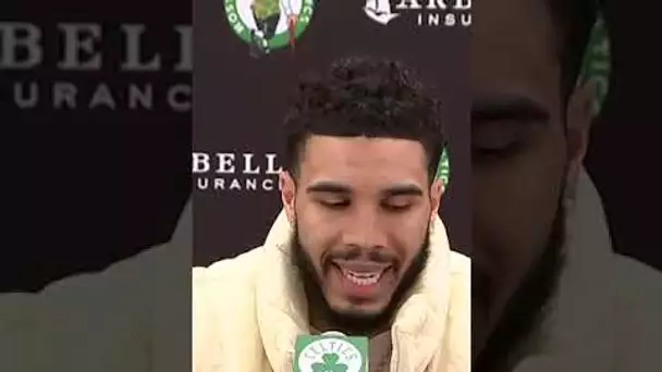 Jayson Tatum on his matchup with Donovan Mitchell! 👀| #Shorts