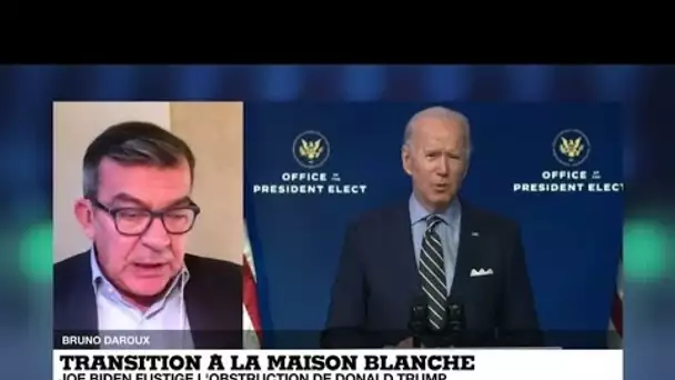 Transition à la Maison Blanche : le "coup de gueule" de Joe Biden