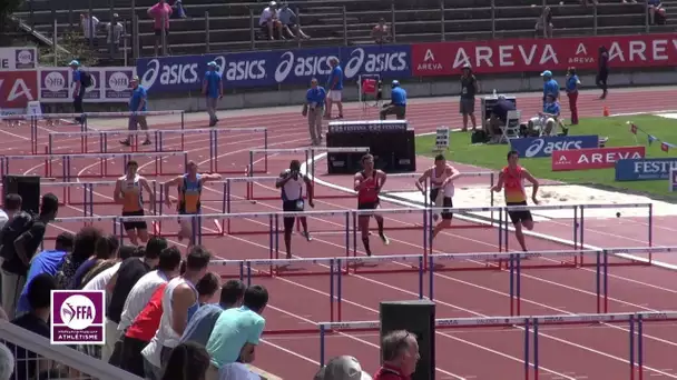 Valence 2014 : Finale 110 m haies Juniors (Anthony Constantin en 13&#039;&#039;86)