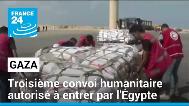 Troisième convoi humanitaire vers Gaza : de nouveaux camions autorisés à entrer par l'Égypte