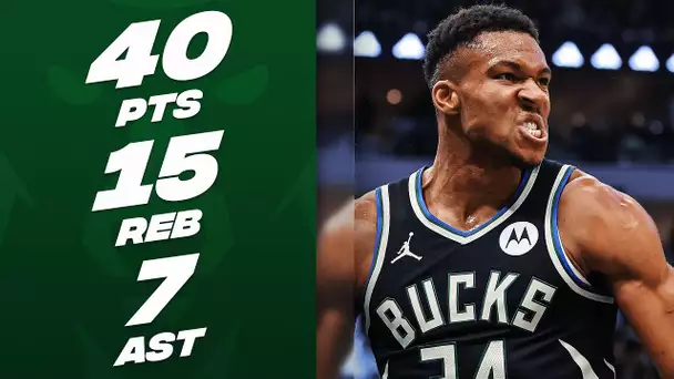 Giannis Antetokounmpo GOES OFF For 40 Points vs Mavericks | November 18, 2023