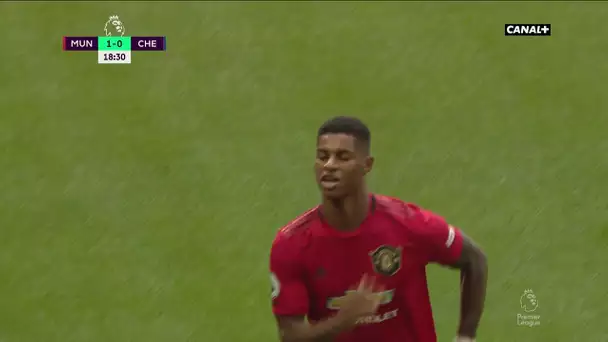 Manchester United / Chelsea : L'ouverture du score de Rashford sur penalty !