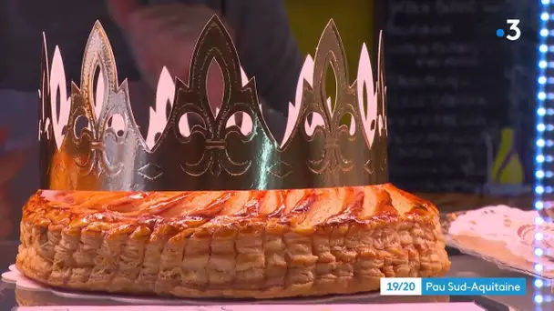 Galette des rois en Béarn,  chez le boulanger Gamet à Pau