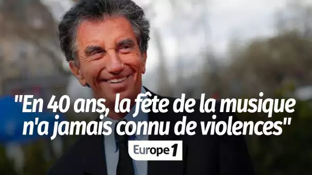 Jack Lang : "En 40 ans, la Fête de la musique, n'a jamais connu aucune violence"