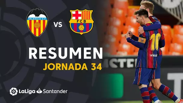 Resumen de Valencia CF vs FC Barcelona (2-3)