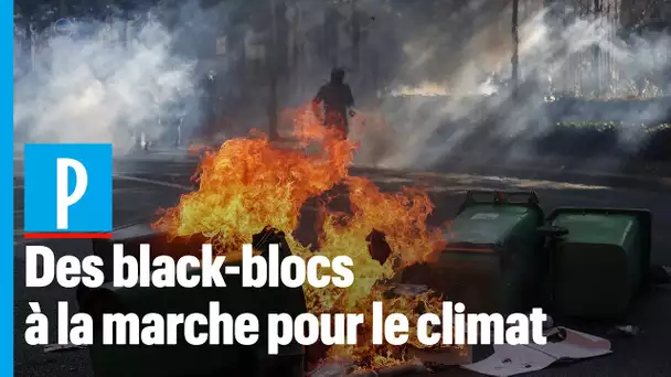 Des black blocs s'invitent à la marche pour le climat et la justice sociale