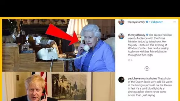 Elizabeth II en ligne avec Boris Johnson, son vieux téléphone amuse les internautes