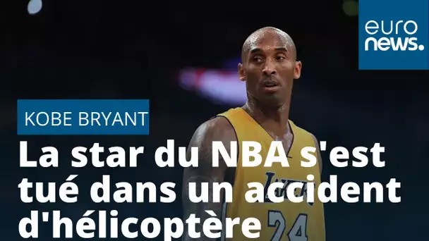 Basket : Kobe Bryant, légende de la NBA, se serait tué dans un accident d'hélicoptère