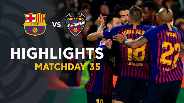 Highlights FC Barcelona vs Levante UD (1-0)