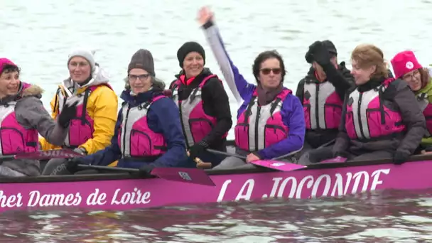 À Tours les Dragons Ladies reçoivent leur Dragon Boat