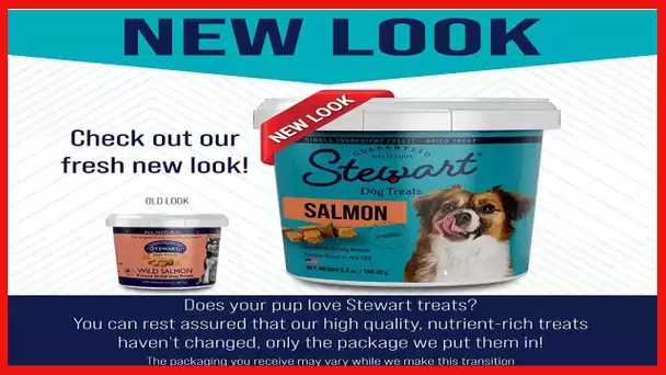 Stewart Freeze Dried Dog Treats, Wild Salmon, Healthy, Natural, Single Ingredient, Grain Free Dog