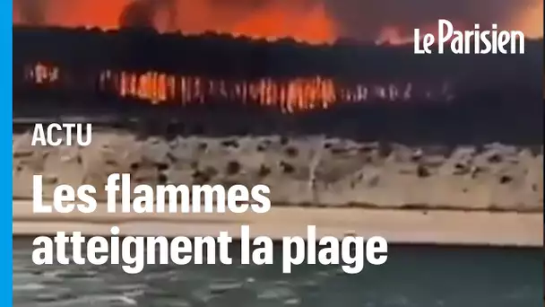 «C'est un truc de fou!» : en Gironde, le feu envahit les plages