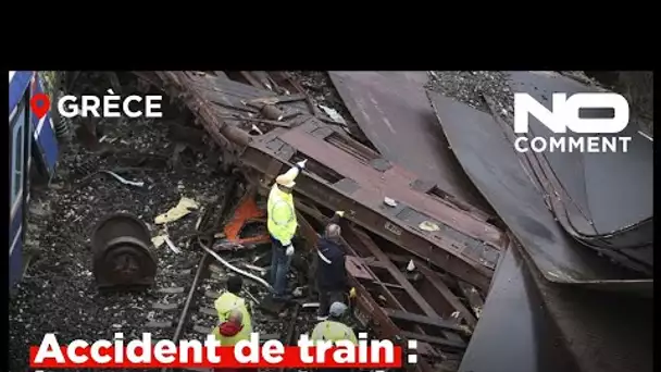 [No Comment] Suite des opérations de secours après l'accident de train meurtrier en Grèce