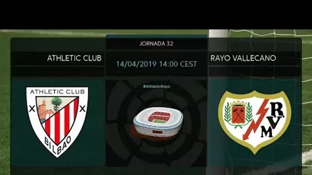 Calentamiento Athletic Club vs Rayo Vallecano