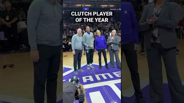 Domantas Sabonis, Mike Brown & De’Aaron Fox Honored In Sacramento! 🏆 | #shorts