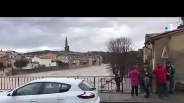 Tempête Gloria : l'Aude continue de monter à Limoux