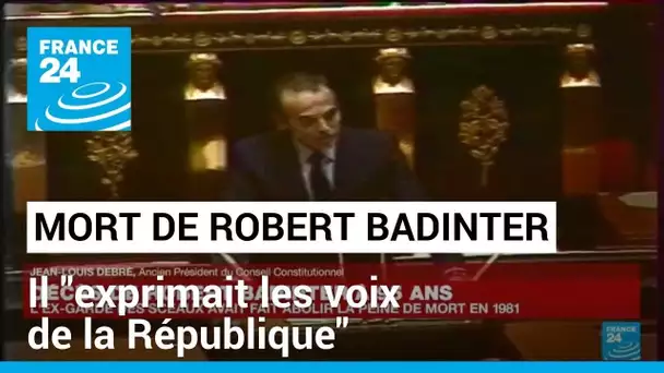 Mort de Robert Badinter : souvenirs d'un "personnage rare qui exprimait les voix de la République"