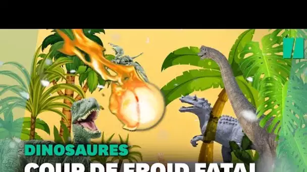 Les dinosaures étaient déjà mal en point avant d'être anéantis par un astéroïde