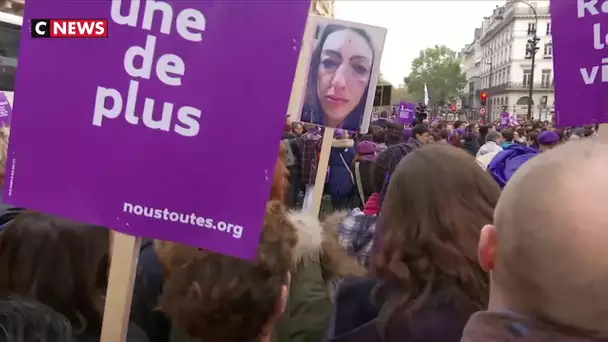 Paris : des milliers de personnes défilent pour dire «stop» aux violences faites aux femmes