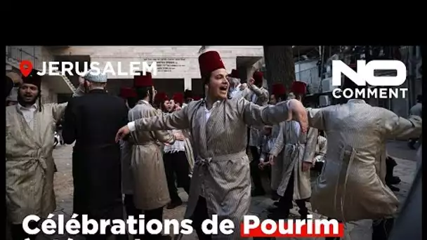 [No Comment] Fête de Pourim : des milliers de juifs ultra-orthodoxes dans les rues de Jérusalem