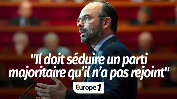 Discours d'Édouard Philippe : il doit "séduire un parti majoritaire qu'il n’a pas rejoint", analy…