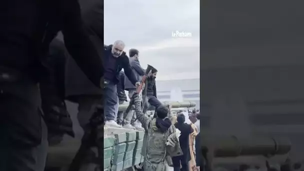 Scènes de joie dans la capitale Damas