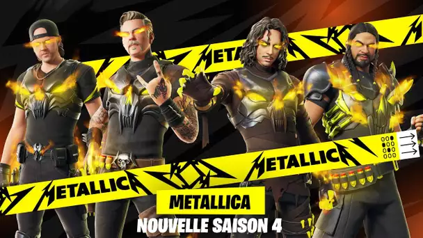 EVENEMENT METALLICA SUR FORTNITE ! (NOUVEAUX SKINS, PASSE FESTIVAL SAISON 4, CONCERT ...)