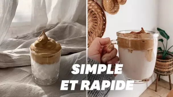 Pendant le confinement, cette recette de café glacé cartonne sur les réseaux sociaux