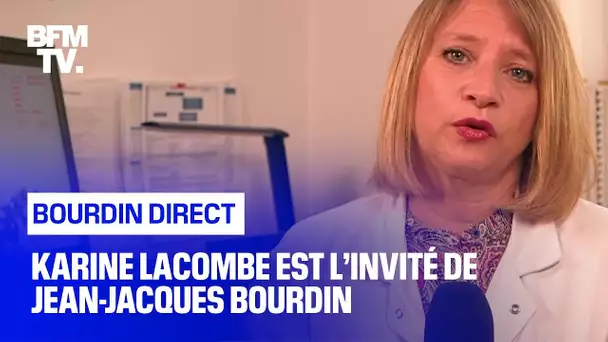 Karine Lacombe face à Jean-Jacques Bourdin en direct