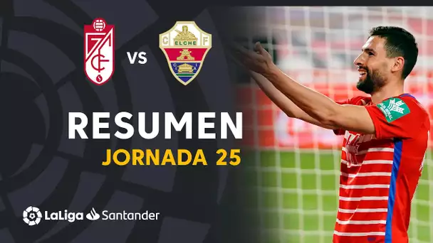 Resumen de Granada CF vs Elche CF (2-1)