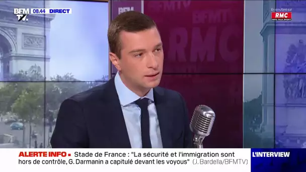 Bardella : 'Darmanin préfère l'incident diplomatique avec l'Angleterre qu'avec la Seine-Saint-Denis"