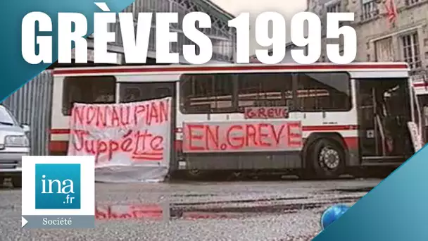 Grèves 1995: Les transports publics bloqués en France | Archive INA