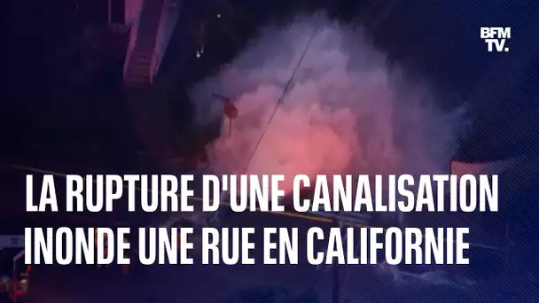 Californie: la rupture d'une canalisation provoque une immense inondation