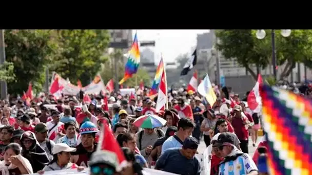 Pérou : des milliers de manifestants défilent à Lima • FRANCE 24