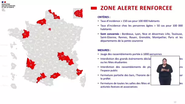 Coronavirus : les nouvelles mesures en zone "Alerte renforcée"