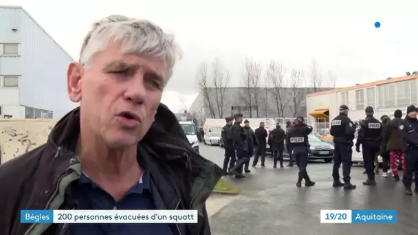 Bordeaux Métropole : 247 personnes ont été évacué du squat de Bègles