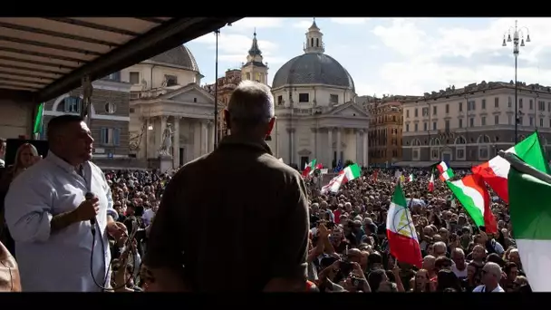 Italie : des groupuscules néo-fascistes font dégénérer une manifestation anti-pass sanitaire