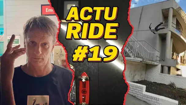 ACTU RIDE #19 : Tony Hawk blessé, Dom Tomato en mode XXL, surf, skate et BMX !