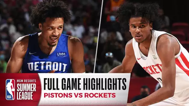 PISTONS at ROCKETS | NBA SUMMER LEAGUE | FULL GAME HIGHLIGHTS