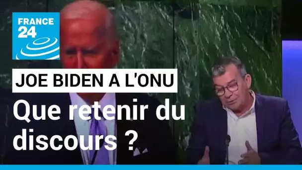 Discours de Joe Biden face à l'ONU : "La Russie a violé les préceptes des Nations Unies"