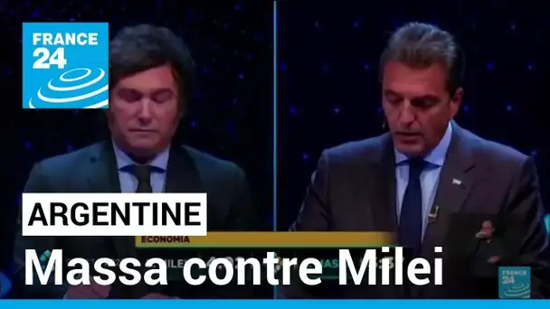 Argentine : Sergio Massa et Javier Milei s'affrontent lors du débat de l'entre-deux-tours